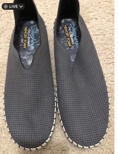 Skechers Slipper Damen grau Memory Foam Größe 9 OHNE BOX - Bild 1 von 4