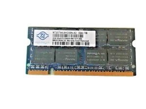 NANYA NT2GT64U8HD0BN-AD 2GB DDR2 SODIMM MEMORY MODULE PC2-6400 800MHZ - Picture 1 of 1