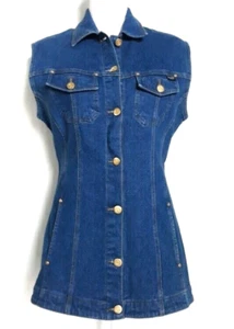 Chaleco vaquero vintage Laurel Jeans para mujer hecho en Grecia talla 38 - Imagen 1 de 10
