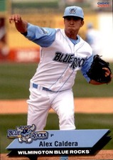 2010 Wilmington Blue Rocks Choice #9 Alex Caldera El Centro California CA Card