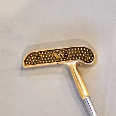 J.C. Smith Putter Unique Ball Bearing Gold Tone 35" Tac Mac Grip - Image 1 of 4
