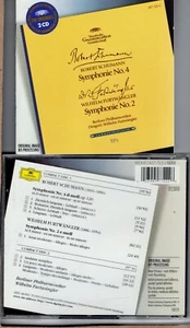 SCHUMANN Symphonie 4 / FURTWANGLER Symphonie 2 - Berliner 2 CDs 1952/3 MONO - DG - Imagen 1 de 1