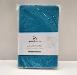 Panda Planer nicht datiert täglich wöchentlich monatlich cyanblau Hardcover 5,25” x 8,25” - Bild 1 von 14
