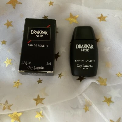 DRAKKAR NOIR Eau De Toilette por Guy Laroche Paris .17fl oz 5m Hecho en Francia Nuevo Foto 1 de 4