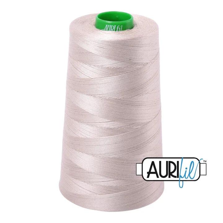 Aurifil Thread Mako 40wt 100% Cotton Cone - 1 x 5140 yards Each Choice Colors - Image 1 of 1