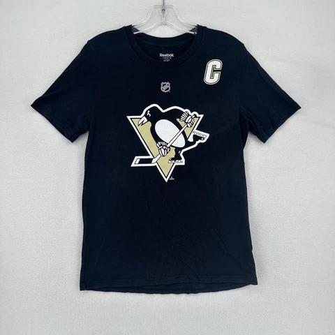 Pittsburgh Penguins Sidney Crosby Reebok Youth T Shirt NHL Black Cover