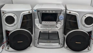 Panasonic Stereo System 5 Disk CD Changer SA-AK33 Deep Bass, Working, No Remote - Picture 1 of 19
