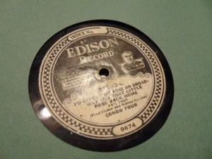 CONGO FOUR EDISON DIAMOND DISC 80RPM RECORD 51393 LITTLE ROSE BACK HOME - Imagen 1 de 2