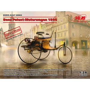 Scale Modellbausatz 1/24 ICM 24042 Patent-Motorwagen 1886 EASY Version Plastikmodell - Bild 1 von 9