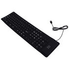  Klaviatur Slient 109-Tasten-Silikon-Falttastatur Portable Keyboard USB