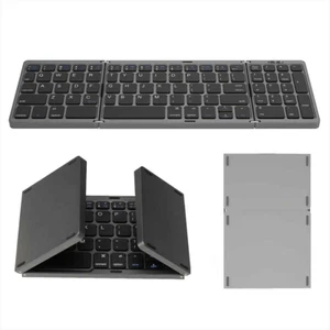 Teclado Plegable Inalámbrico Bluetooth Teclado Plegable Recargable para IPAD Mobi - Imagen 1 de 6