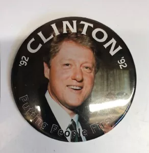 Bill Clinton Campaign Pin 1992 - Bild 1 von 1
