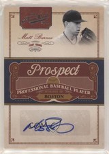 2011 Playoff Prime Cuts Prospect Signatures /299 Matt Barnes #MB Auto