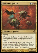 Sedraxis Specter LP Shards Of Alara MTG Magic Cards Gold Rare