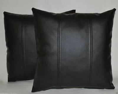 Leather Pillow Cover Throw Cushion Home Cover Decor 18 Decorative All Case 24 - Image 1 of 2