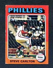 1975 Topps MINI  #185 Steve Carlton - Philadelphia Phillies  Vg/Ex+