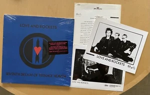 LOVE AND ROCKETS SEVENTH DREAM OF TEENAGE SEALED + HYPE + BIO + PHOTOS 1ST PRESS - Picture 1 of 3