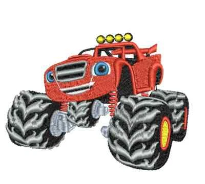 Parche bordado de hierro de 4" inspirado/temático de Blaze And The Monster Machine Foto 1 de 2