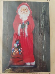 YVONNE KRESAL 1993 SANTA BIRDHOUSE BOLSA DE JUGUETE ACRÍLICO PATRÓN DE PINTURA AMERICANA  - Imagen 1 de 5