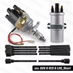 Electronic Distributor Ford 100E Consul Anglia Prefect 8mm HT Leads Viper Coil - Picture 1 of 10