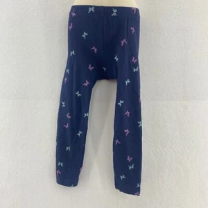 Old Navy Butterfly Print Leggings Girls Size 4T Blue Navy - Picture 1 of 3