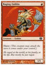 4x Raging Goblin MTG 8th Edition NM Magic Regular
