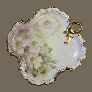 VTG Porcelain 7" Scalloped Dish W/ Gilded Rim Germany See Photos & Read - Picture 1 of 15