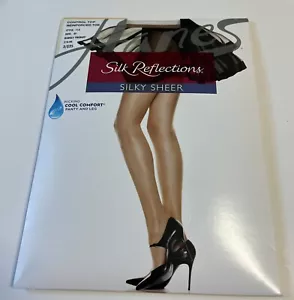 NEW Hanes Silk Reflections silky sheer Barely There pantyhose size EF - Picture 1 of 4