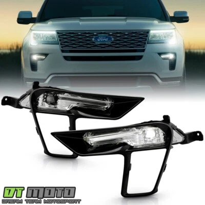 2018-2019 Ford Explorer [OE Style] Bumper LED Fog Lights Driving Lamps w/Switch - Image 1 of 4