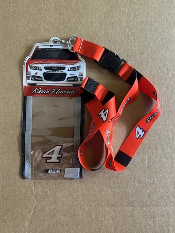 Kevin Harvick #4 Budweiser Lanyard Credential Plastic Ticket Holder Cover