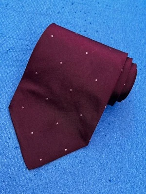 Auténtica corbata Paul Smith floral diseño en punta de calle en seda granate Foto 1 de 4