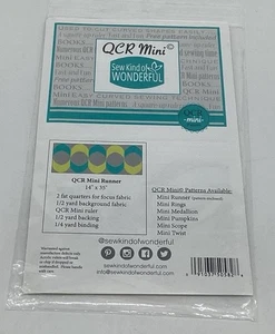 QCR Mini Acrylic Ruler Sew Kind Of Wonderful Instructions Booklet Pattern - Picture 1 of 4