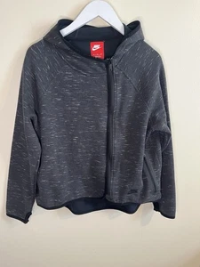 Nike Tech Fleece Cape Girls Full Zip Hoodie Jacket Gray Size XL - Picture 1 of 6