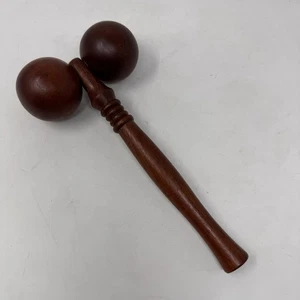 Vintage Wooden Double Roller Massager Collectible Condition - 9.5 Inches - Picture 1 of 4