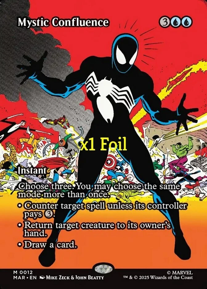 MTG Foil Borderless Marvel Eternal-Legal  MAR Mystic Confluence MINT - Image 1 of 1