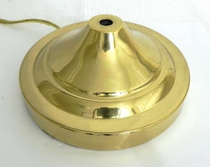 Metall Gold Finish Leuchte Lampensockelteil - 2 1/2 hoch mit Gewicht - Bild 1 von 7