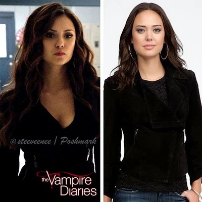 Jaqueta de Camurça RARA Bebe Emma ASO Katherine Pierce Tamanho P Elena Gilbert - Imagem 1 de 4