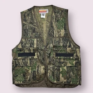 Vintage Deadstock Men’s Winchester Trebark Camo Hunting Vest 90s Utility L - Picture 1 of 12