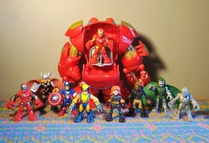 Lote de 10 figuras Hasbro Marvel Super Hero Squad Avengers Hulkbuster Thor Dr. Doom - Imagen 1 de 22