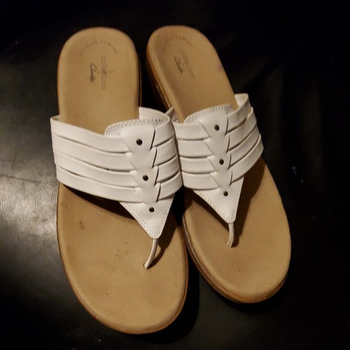 Infradito Clarks Phebe Carman donna pelle bianca 9