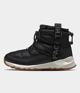 The North Face Women’s ThermoBall Lace Up Waterproof Boots Black / White NEW - Picture 1 of 8