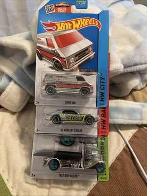 Hot Wheels 2015 Zamac Set 3  '#36 68 Mercury Cougar #55 Super Van # 225 Hauler - Image 1 of 4