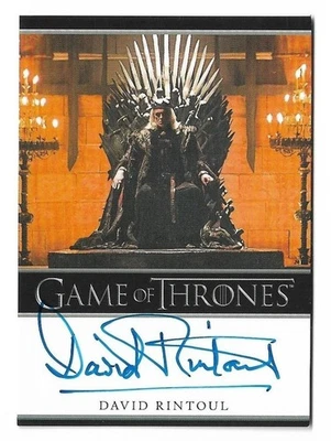 Game of Thrones Legends of the Realm Autograph David Rintoul as King Aerys II - Image 1 of 3