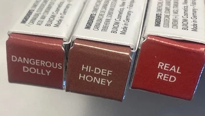 Lot-3 Buxom Power Line Plumping Lip Liners 0.011 oz Red, Honey, Dangerous Dolly - Image 1 of 4