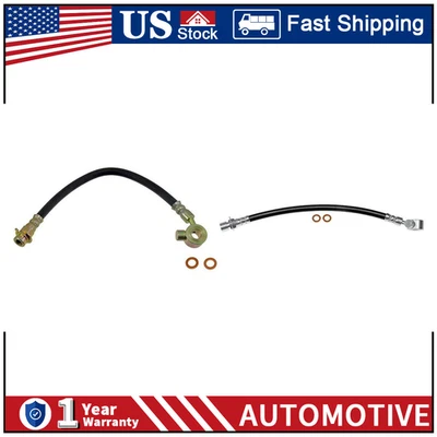 Par de manguera hidráulica de freno delantero 2x para camioneta Chevrolet C10 1971-1972-Dorman Foto 1 de 4