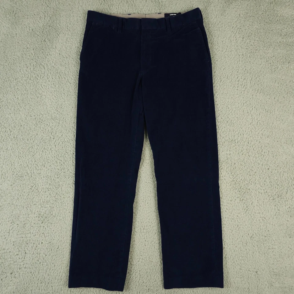 Lands End Pants Mens 34x29 Blue Whale Cord Tailored Fit Chino Cotton Stretch - Image 1 of 4