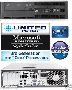 HP 800 G1 Desktop PC 250G Windows 7 Professional Core I5 UP to 3.6GHz 8GB WiFi - Picture 1 of 11