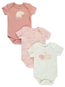 Duck Duck Goose Baby Girls' 3-Pack Bodysuits ALU12666PML0TO3M000000000 - Picture 1 of 3