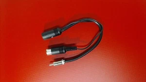 FTE DIN-Kupplung 6-polig auf DIN-Stecker 5-polig und Cinch-Stecker 0,2m - Bild 1 von 2