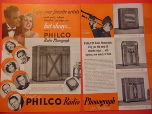 1939 PHILCO RADIO PHONOGRAPH Foto Kunstdruck Anzeige - Bild 1 von 1
